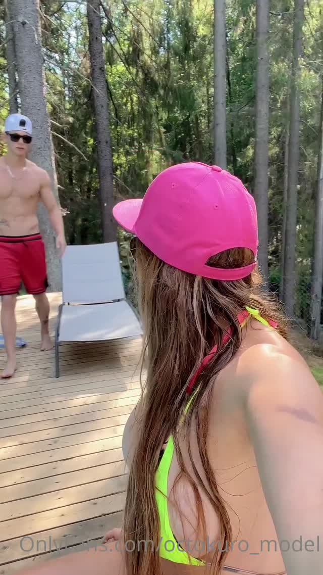 Rich Slut & Pool Guy — Office & Public, Slut, Pool scene by Mylfed