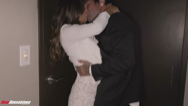 Cheating Krystal Sparks Finds Some Love In The Elevator — Romantic & Cinematic, Cheating, Massage scene by Mylfed