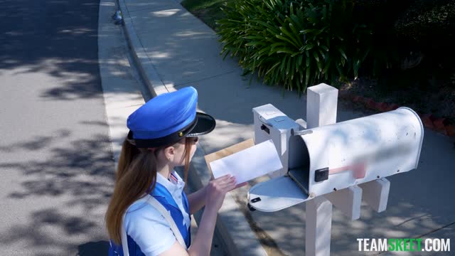 “Why Did You Order a Sex Doll That Looks Like Me?!” Little Mailwoman Gets a Big Package — MILF & Mature scene by Mylfed