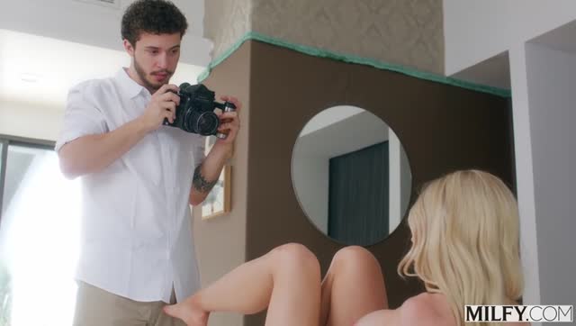 Photographer Makes Sexy Blonde Sarah His Subject — MILF & Mature, Blonde, Photographer scene by Mylfed