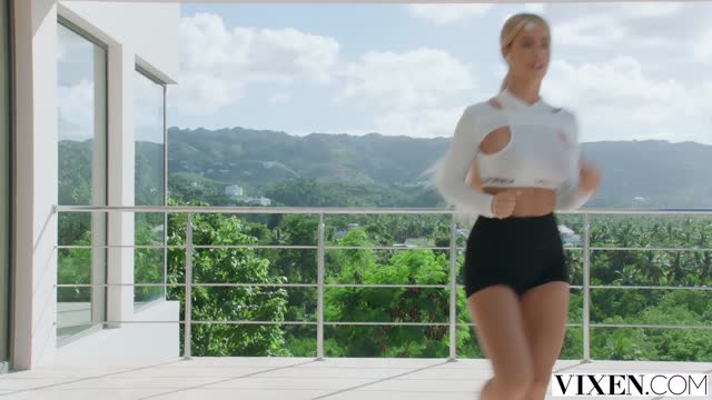 Hard Bodied Ema Gives Gym Buddy A Real Work Out — Office & Public, Gym scene by Mylfed