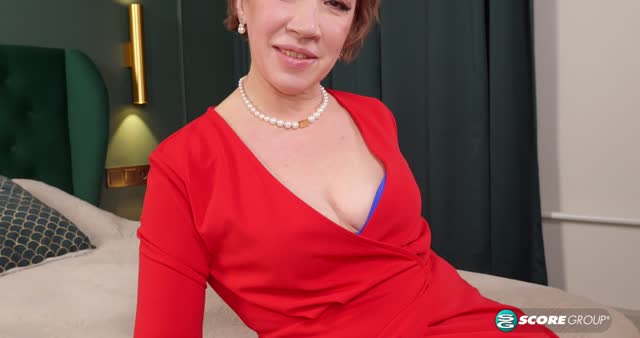 In her first porno, 49-year-old mom Stella gets ass-fucked by young cock — MILF & Mature, Mature, MILF scene by Mylfed
